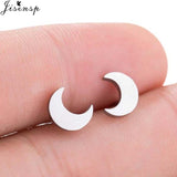 Mini Stainless Steel Earings Fashion Jewelry Small Animal Ear Studs Punk Cross Star Dragon Ballet Stud Earrings Pendientes Gifts daiiibabyyy