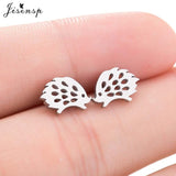 Mini Stainless Steel Earings Fashion Jewelry Small Animal Ear Studs Punk Cross Star Dragon Ballet Stud Earrings Pendientes Gifts daiiibabyyy