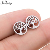 Mini Stainless Steel Earings Fashion Jewelry Small Animal Ear Studs Punk Cross Star Dragon Ballet Stud Earrings Pendientes Gifts daiiibabyyy