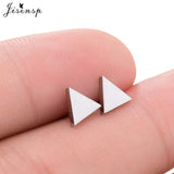 Mini Stainless Steel Earings Fashion Jewelry Small Animal Ear Studs Punk Cross Star Dragon Ballet Stud Earrings Pendientes Gifts daiiibabyyy