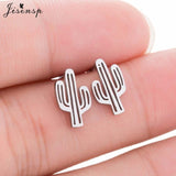 Mini Stainless Steel Earings Fashion Jewelry Small Animal Ear Studs Punk Cross Star Dragon Ballet Stud Earrings Pendientes Gifts daiiibabyyy