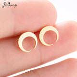 Mini Stainless Steel Earings Fashion Jewelry Small Animal Ear Studs Punk Cross Star Dragon Ballet Stud Earrings Pendientes Gifts daiiibabyyy