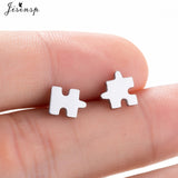 Mini Stainless Steel Earings Fashion Jewelry Small Animal Ear Studs Punk Cross Star Dragon Ballet Stud Earrings Pendientes Gifts daiiibabyyy