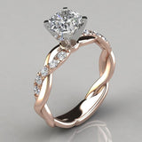 Classic Engagement Rings for Women AAA White Cubic Zircon Female Rhinestone Wedding Band CZ Rings Jewelry aneis feminino daiiibabyyy