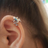 Fashion Frog Ear Cuffs Siliver Ear Cuff Clip Earrings For Women Earcuff No Piercing Fake Cartilage Earrings daiiibabyyy