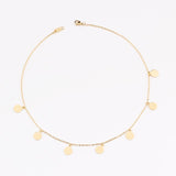 fashion Women Simple Gold Stainless Steel Star Butterfly Dragonfly Round Tassels Non-fading Party Necklace Neck Chains Choker daiiibabyyy