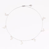 fashion Women Simple Gold Stainless Steel Star Butterfly Dragonfly Round Tassels Non-fading Party Necklace Neck Chains Choker daiiibabyyy