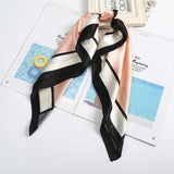 AWAYTR Square Silk scarf 60*60cm Headband hairbands Hair Hoop Accessories For Women Girl Lady Head Neck Satin Scarf Handkerchief daiiibabyyy