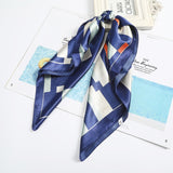 AWAYTR Square Silk scarf 60*60cm Headband hairbands Hair Hoop Accessories For Women Girl Lady Head Neck Satin Scarf Handkerchief daiiibabyyy