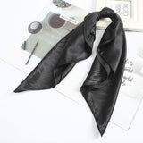 AWAYTR Square Silk scarf 60*60cm Headband hairbands Hair Hoop Accessories For Women Girl Lady Head Neck Satin Scarf Handkerchief daiiibabyyy
