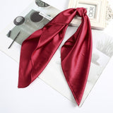 AWAYTR Square Silk scarf 60*60cm Headband hairbands Hair Hoop Accessories For Women Girl Lady Head Neck Satin Scarf Handkerchief daiiibabyyy