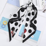 AWAYTR Square Silk scarf 60*60cm Headband hairbands Hair Hoop Accessories For Women Girl Lady Head Neck Satin Scarf Handkerchief daiiibabyyy