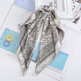 AWAYTR Square Silk scarf 60*60cm Headband hairbands Hair Hoop Accessories For Women Girl Lady Head Neck Satin Scarf Handkerchief daiiibabyyy