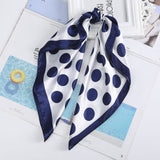 AWAYTR Square Silk scarf 60*60cm Headband hairbands Hair Hoop Accessories For Women Girl Lady Head Neck Satin Scarf Handkerchief daiiibabyyy