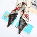 AWAYTR Square Silk scarf 60*60cm Headband hairbands Hair Hoop Accessories For Women Girl Lady Head Neck Satin Scarf Handkerchief daiiibabyyy