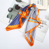AWAYTR Square Silk scarf 60*60cm Headband hairbands Hair Hoop Accessories For Women Girl Lady Head Neck Satin Scarf Handkerchief daiiibabyyy