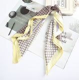 AWAYTR Square Silk scarf 60*60cm Headband hairbands Hair Hoop Accessories For Women Girl Lady Head Neck Satin Scarf Handkerchief daiiibabyyy