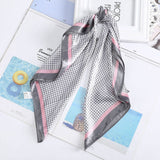 AWAYTR Square Silk scarf 60*60cm Headband hairbands Hair Hoop Accessories For Women Girl Lady Head Neck Satin Scarf Handkerchief daiiibabyyy