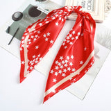 AWAYTR Square Silk scarf 60*60cm Headband hairbands Hair Hoop Accessories For Women Girl Lady Head Neck Satin Scarf Handkerchief daiiibabyyy