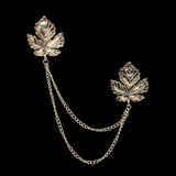 Man Suit Shirt Collar Tassel Chain Lapel Pin Brooch Dragon Badge Retro Pins Wedding Dress Party Dance Neckware Accessories daiiibabyyy