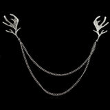 Man Suit Shirt Collar Tassel Chain Lapel Pin Brooch Dragon Badge Retro Pins Wedding Dress Party Dance Neckware Accessories daiiibabyyy