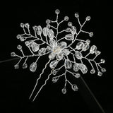 Women U-shaped Pin Metal Barrette Clip Hairpins Simulated Pearl Bridal Tiara Hair Accessories Wedding Hairstyle Design Tools daiiibabyyy