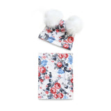 Baby Cotton Hat  Autumn Winter Children's Scarf Hat Sets  Bowknot Ear Baby Girl Boy Warm Beanies daiiibabyyy