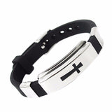 Vintage Retro Rivet Punk Cool Hip Hop Accessorie Leather Skull Skeleton Biker Bracelet Mens Jewelry daiiibabyyy