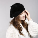 Hat Women Lady Winter Imitation Rabbit Hair Hat New Winter Wool Hat Thickened Warm Knit Hat Hats For Women Hats Cap For Women daiiibabyyy