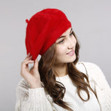 Hat Women Lady Winter Imitation Rabbit Hair Hat New Winter Wool Hat Thickened Warm Knit Hat Hats For Women Hats Cap For Women daiiibabyyy