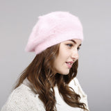 Hat Women Lady Winter Imitation Rabbit Hair Hat New Winter Wool Hat Thickened Warm Knit Hat Hats For Women Hats Cap For Women daiiibabyyy