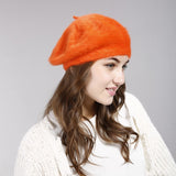 Hat Women Lady Winter Imitation Rabbit Hair Hat New Winter Wool Hat Thickened Warm Knit Hat Hats For Women Hats Cap For Women daiiibabyyy