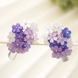 FORSEVEN Purple Lovely Flower Hair Clips Vintage Hairpins Small Hair Grips for Women Chinese Style Hair Jewelry Accessories JL daiiibabyyy
