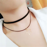 Handmade Velvet Lace Vintage Choker Necklace for Women Collar Torques Trendy Neck Jewelry Stretch Charm Gothic Punk Black Heart daiiibabyyy