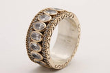 Luxury Brand Big Golden Finger Rings for Men Women Fine Jewelry Cubic Zircon Micro Paved Rhinestone Wedding  Gift Z5M527 daiiibabyyy