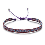 ZMZY Boho Colorful Woven Rope String Bracelet Yoga Handmade Chic Webbing Friendship Bracelets for Men Women Child Lucky Jewelry daiiibabyyy