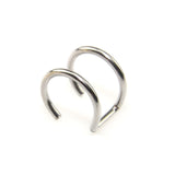1pc Fashion stainless steel Punk Rock Ear Clip Cuff Wrap Earrings No piercing-Clip On Cartilage Wrap fake Earring daiiibabyyy