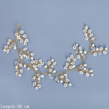 Pearl Rhinestone Headband Hair Accessories For Women Wedding Accessories Bride Headband Leaf Flower Headband Decoration For Hair daiiibabyyy