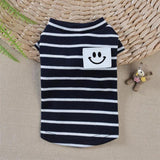 Pet Clothes Black And White Stripe Dress T-shirts Lovers Suit Dog Clothes Small Medium Cats Dogs Skirts Cat Dress Pet Supplies daiiibabyyy