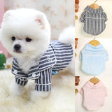 Soft Puppy Dog Pajamas Cat Sleeping Clothes Striped Pet Clothing Indoor Small Medium Dogs Cats Pajamas Bathrob Pink Perro daiiibabyyy