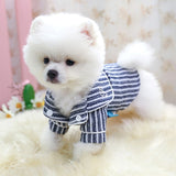 Soft Puppy Dog Pajamas Cat Sleeping Clothes Striped Pet Clothing Indoor Small Medium Dogs Cats Pajamas Bathrob Pink Perro daiiibabyyy