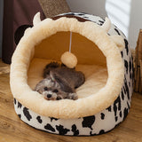 Dog Bed House Four Seasons Universal Enclosed House Small Dog Teddy Removable Bed Cat House Winter Warm Pet Supplies daiiibabyyy
