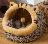 Dog Bed House Four Seasons Universal Enclosed House Small Dog Teddy Removable Bed Cat House Winter Warm Pet Supplies daiiibabyyy