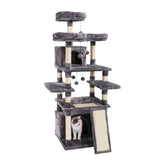 Luxury Pet Cat Tree House Condo Furniture Multi-Layer Cat Tree with Ladder Toy Sisal Scratching Post for Cat Climbing JumpingToy daiiibabyyy