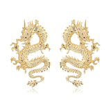 Female Unusual Earring Dragon Long Earrings for Women High-grade Metal Personality Pendant Unique Temperament Jewelry Party Gift daiiibabyyy
