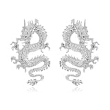Female Unusual Earring Dragon Long Earrings for Women High-grade Metal Personality Pendant Unique Temperament Jewelry Party Gift daiiibabyyy
