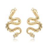 Female Unusual Earring Dragon Long Earrings for Women High-grade Metal Personality Pendant Unique Temperament Jewelry Party Gift daiiibabyyy