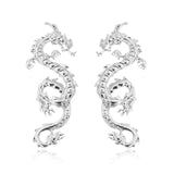 Female Unusual Earring Dragon Long Earrings for Women High-grade Metal Personality Pendant Unique Temperament Jewelry Party Gift daiiibabyyy