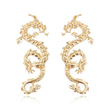 Female Unusual Earring Dragon Long Earrings for Women High-grade Metal Personality Pendant Unique Temperament Jewelry Party Gift daiiibabyyy