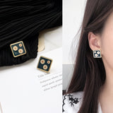 Sweet Acrylic Heart Stud Earrings Delicate Gold Color Mini Ear Studs Trendy Ear Nails For Women Girls Jewelry Gift daiiibabyyy